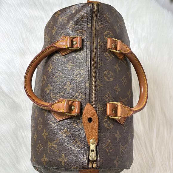 AUTHENTIC LOUIS VUITTON SPEEDY 30 HANDBAG PURSE MONOGRAM CANVAS VI8911 W/PADLOCK - Picture 7 of 16